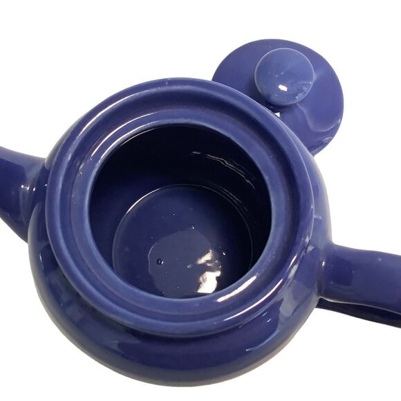 Blue Ceramic Teapot 12 oz Cottagecore - Picture 7 of 7